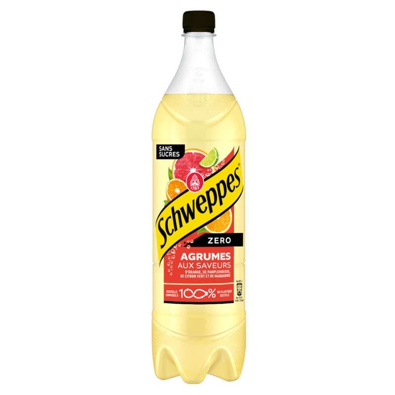 Schweppes Soda Agrumes Zéro Sucre 1,5L