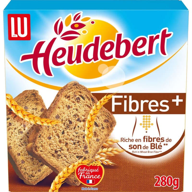 Lu Heudebert Biscottes Fibre + 280g