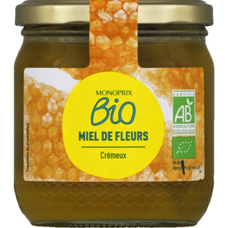 Monoprix Bio Miel de Fleurs Crémeux 500g