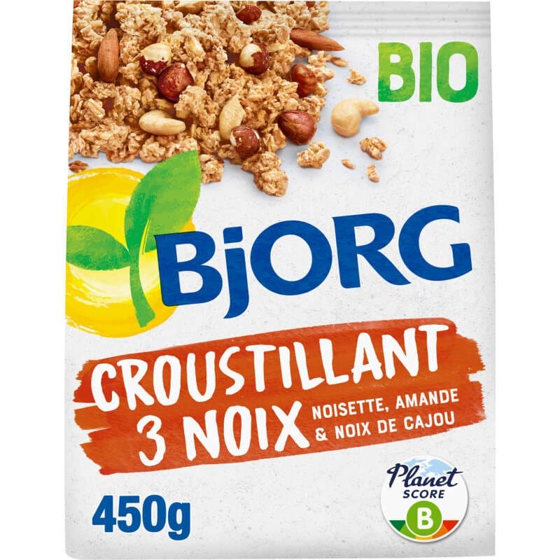 Bjorg Croustillant 3 Noix Bio 450g