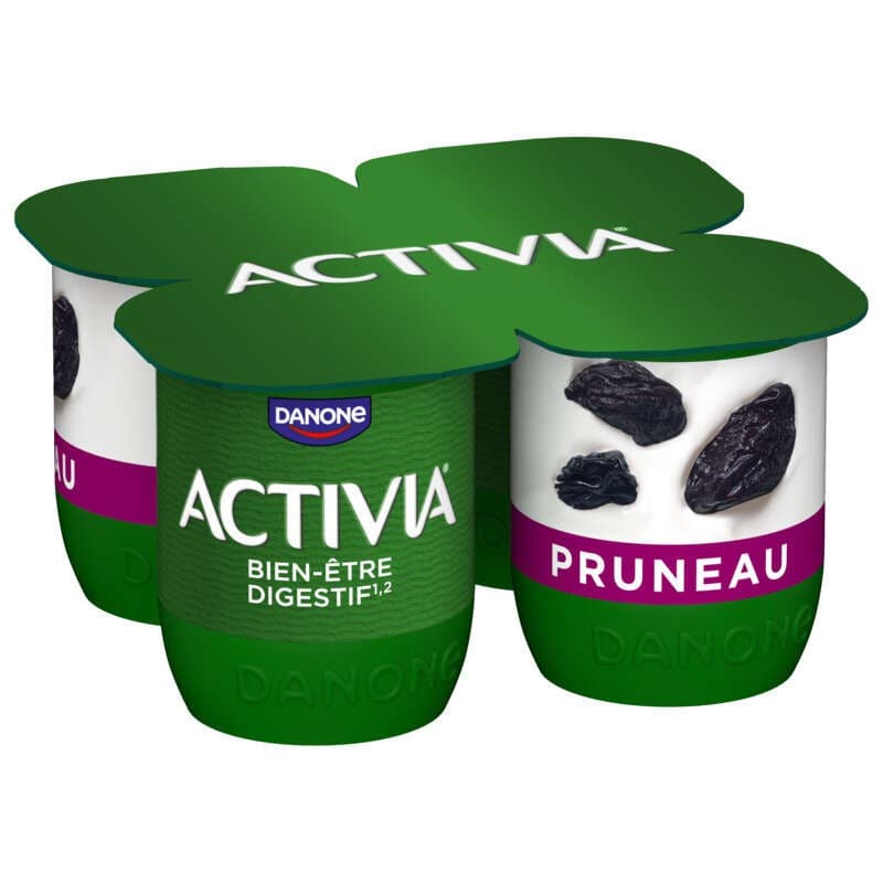 Activia Yaourt Aux Fruits Pruneau Bifidus 4x125g