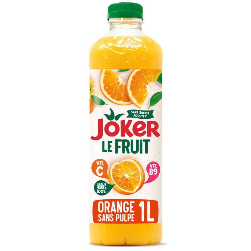Joker Jus D'Orange Sans Pulpe 1L