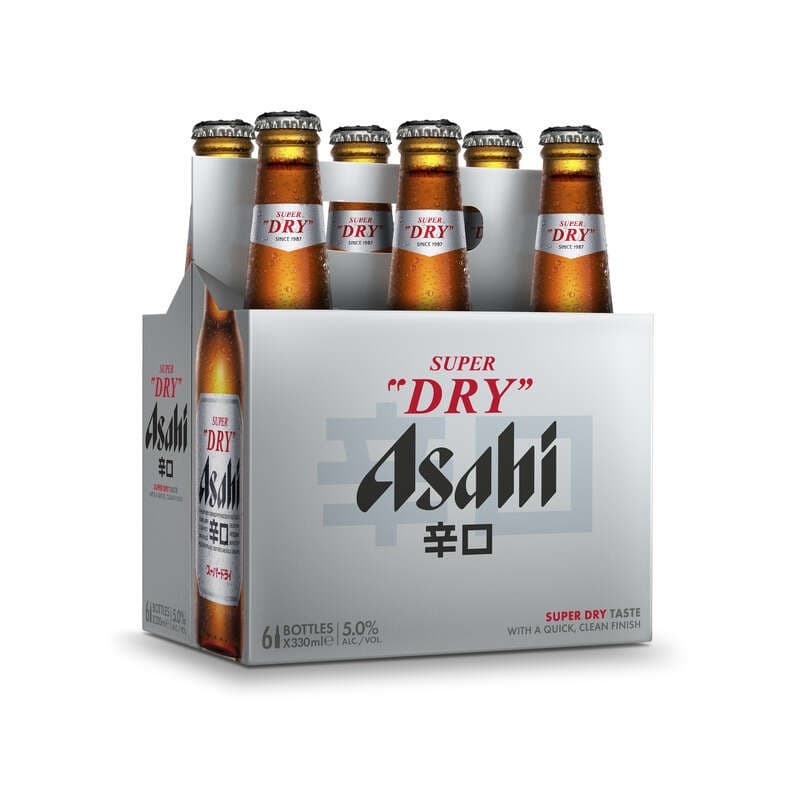 Asahi Bière Blonde Japonaise Super Dry 5° 6x33cl