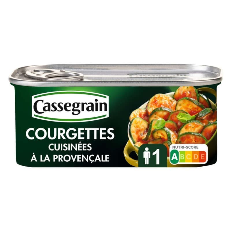 Cassegrain Courgettes Cuisinées À La Provençale 185g
