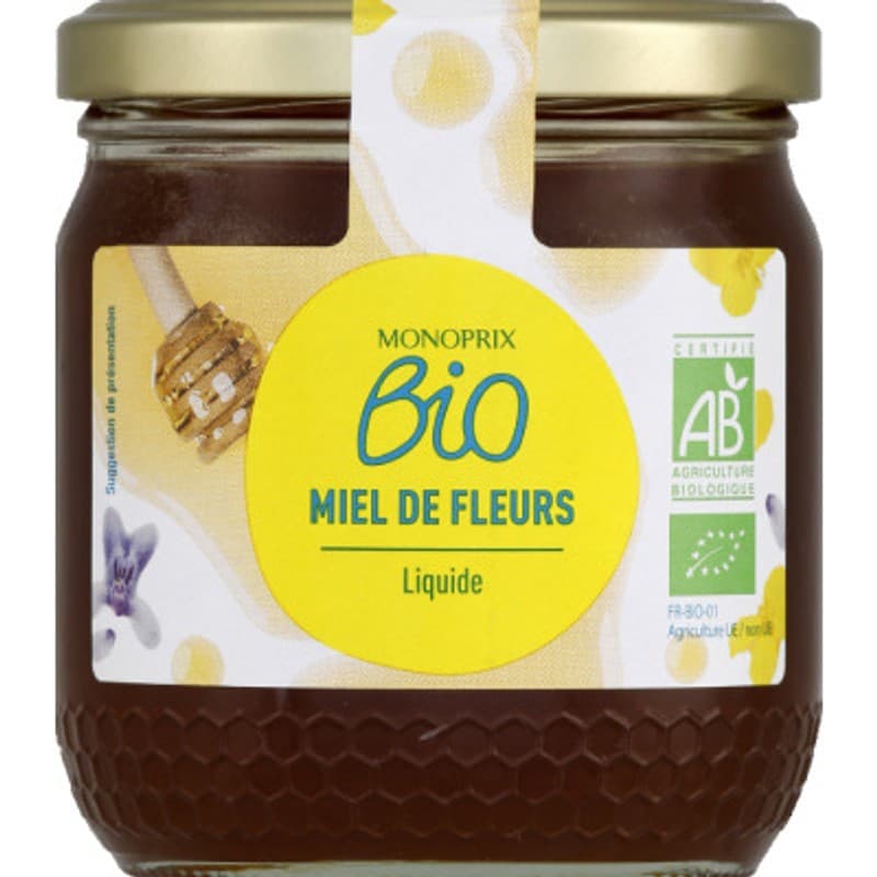 Monoprix Bio Miel de Fleurs Liquide 500g