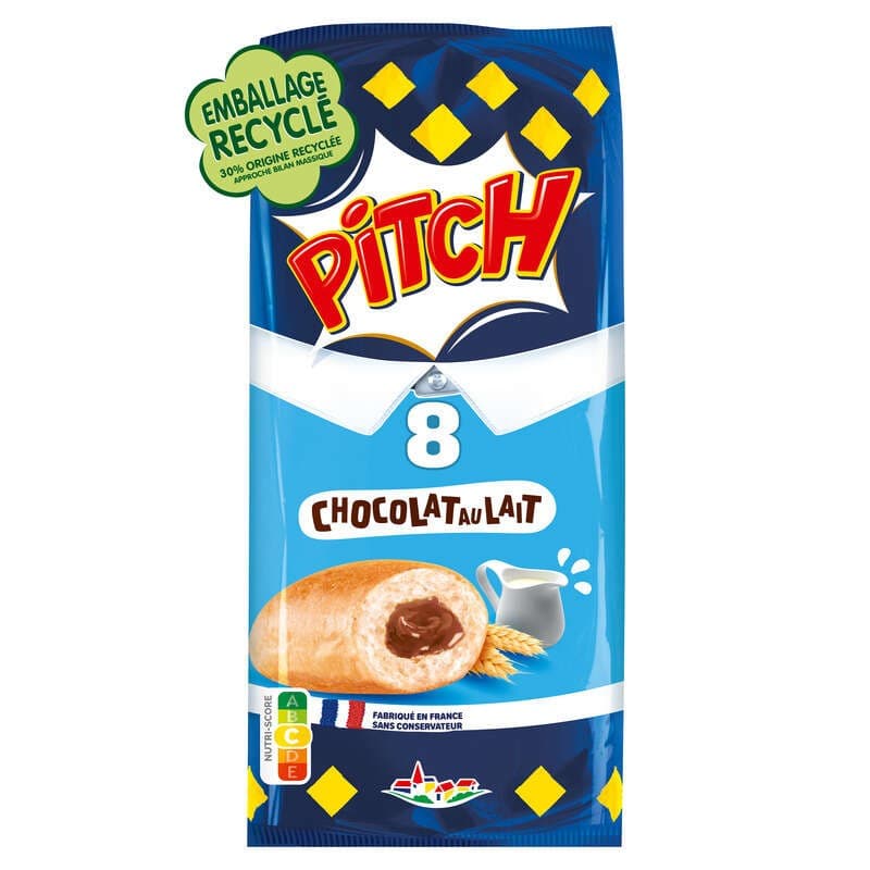 Pitch Brioche Chocolat au lait x8 300g