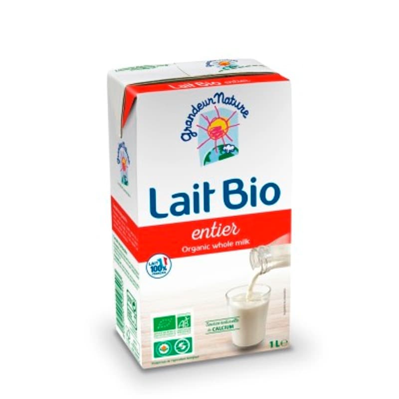 [Par Naturalia] Grandeur Nature Lait Entier Bio 1L