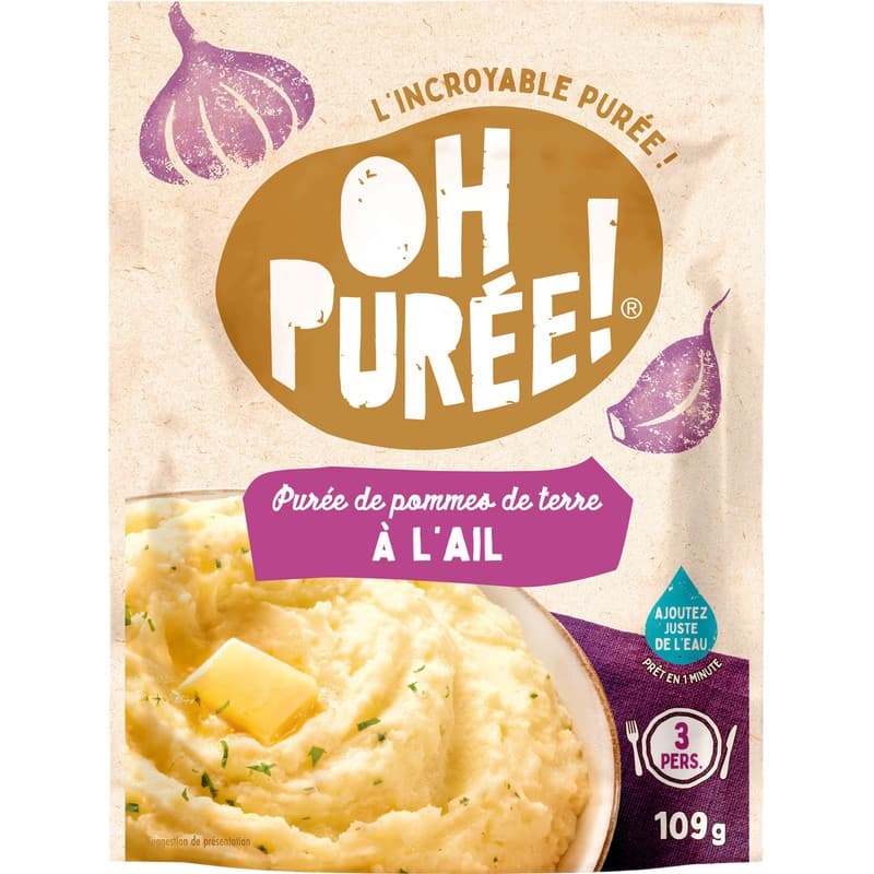 Ohpurée sachet ail 109g