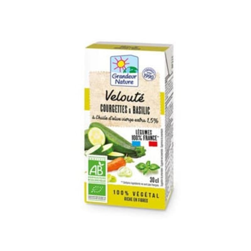 Grandeur nature Velouté courgette basilic 30cl
