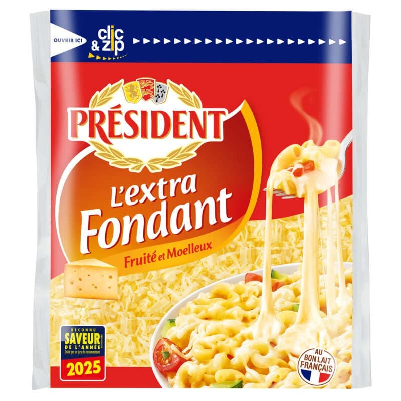 Président L'Extra fondant râpé 150g