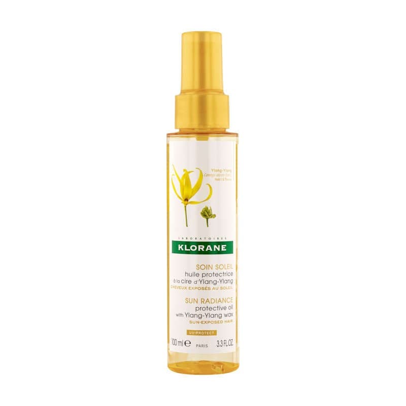 [Para] Klorane Soin Soleil Huile Protecteur à la Cire d'Ylang-Ylang Pour Cheveux Exposés au Soleil 100ml