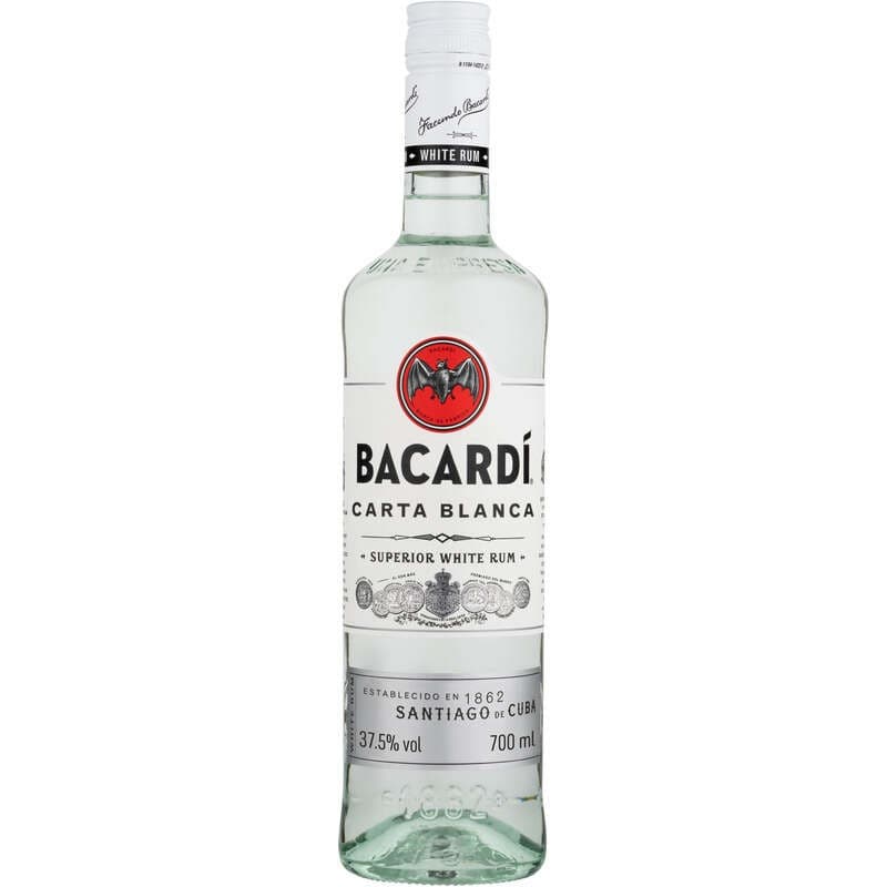 Rhum blanc Bacardi Carta Blanca 37,5° - 70cl