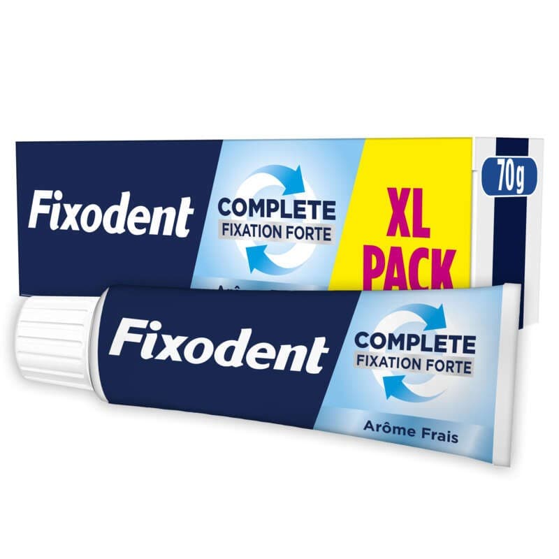 Fixodent Crème Adhésive Pour Prothèses Complete Fraîcheur 70ml