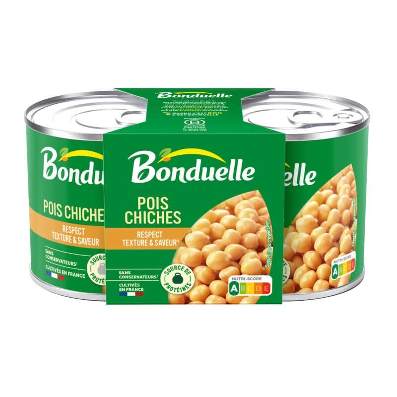 Bonduelle Pois chiches très peu de jus 260g