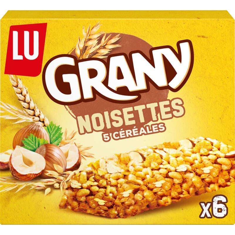 Lu Grany Barres de Céréales Noisettes 5 Céréales 138g