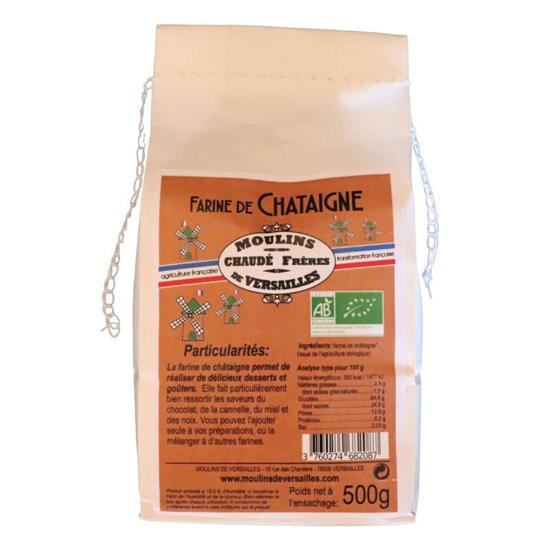 Moulins de Versailles Farine de Châtaigne Biologique 500g