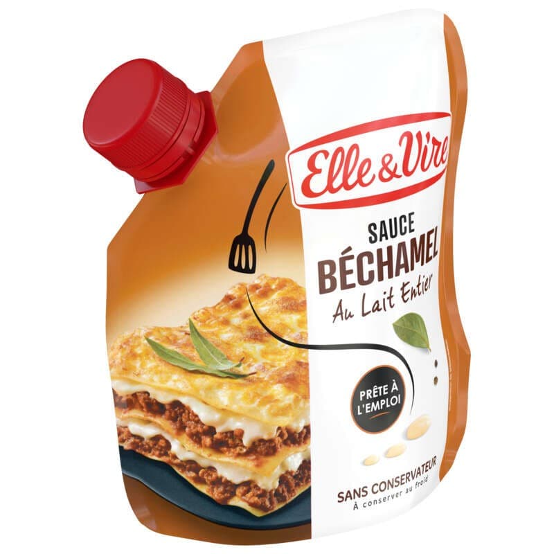 Elle & Vire Sauce béchamel au lait entier format poche 33cl