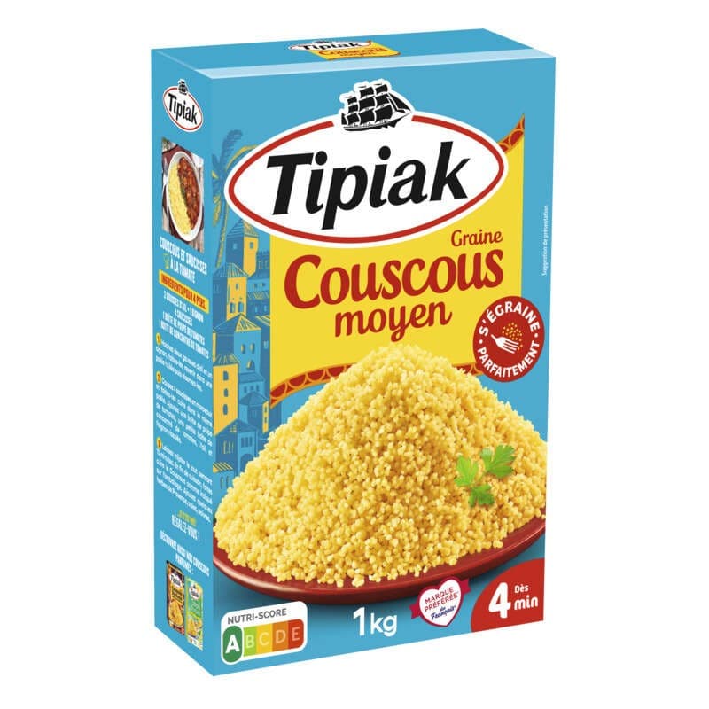 Tipiak Couscous Moyen 1kg