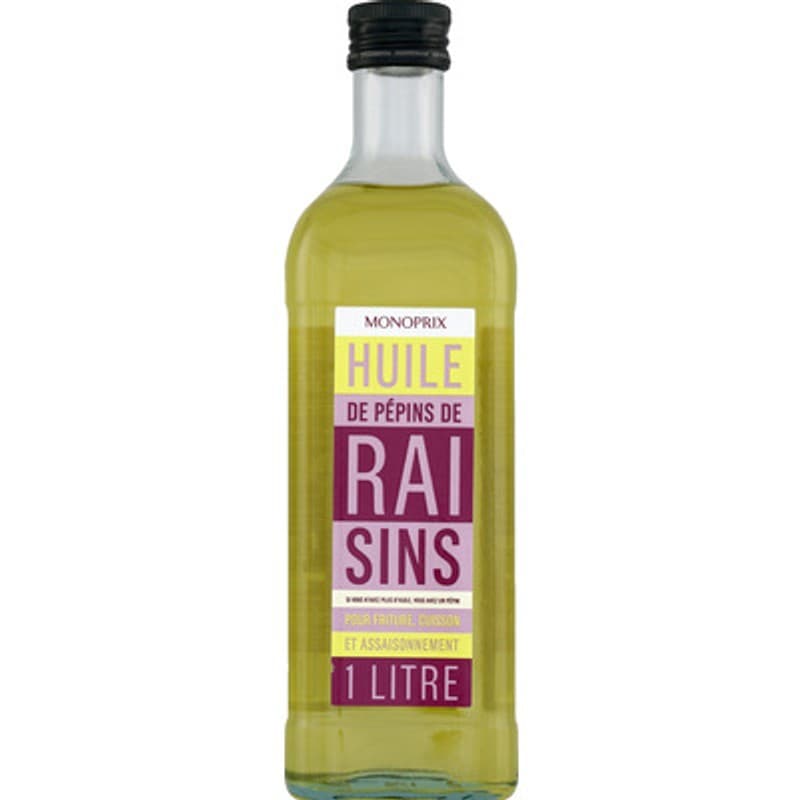 Monoprix Huile De Pépins De Raisins 1L