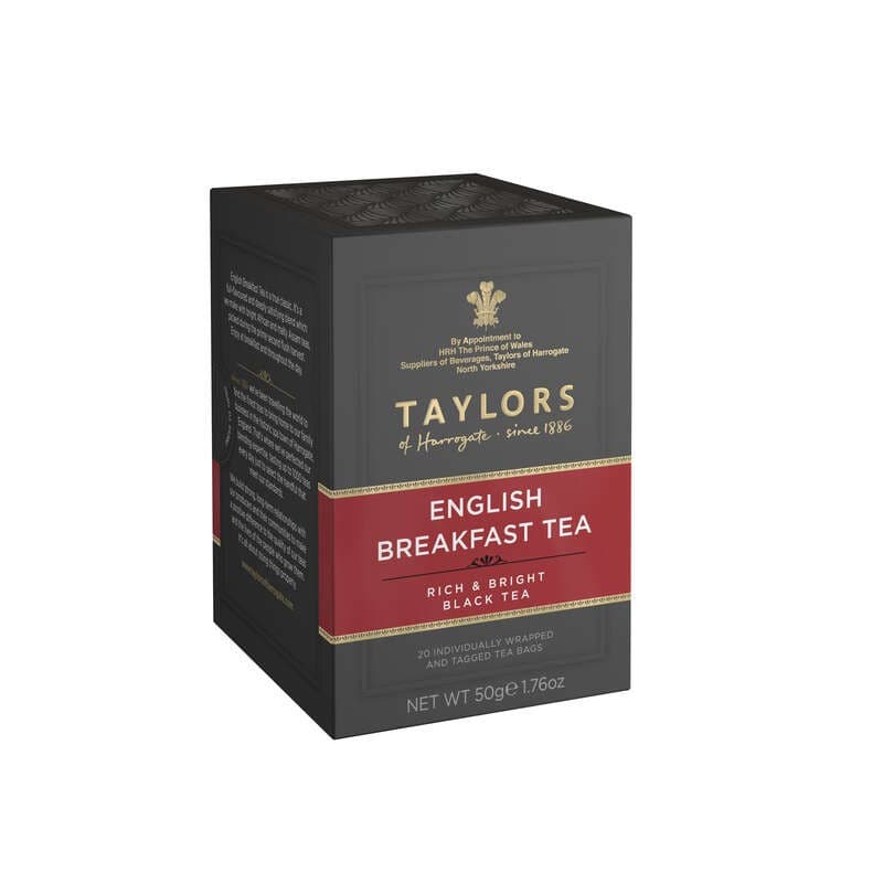 Taylors of Harrogate Thé Sachets English breakfast x20 50g