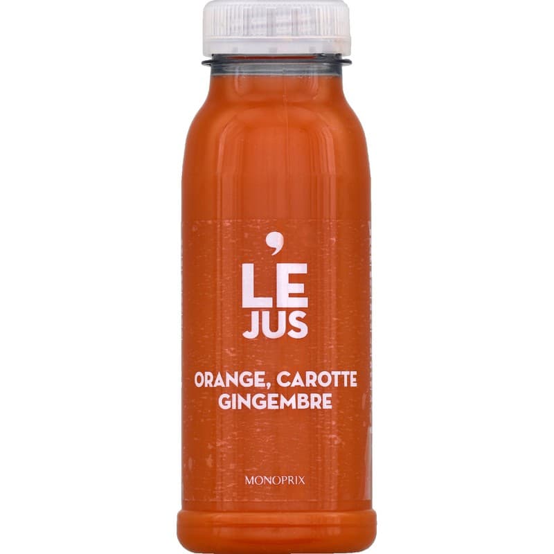 Monoprix Le Jus Orange, carotte et gingembre 250ml
