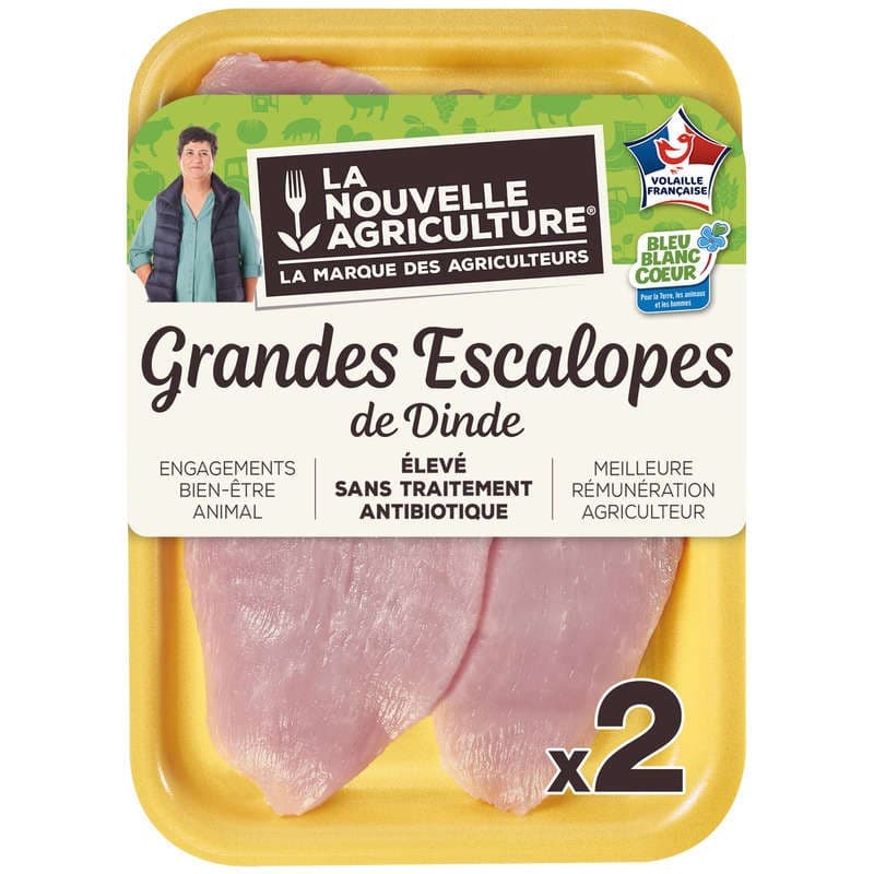 La Nouvelle Agriculture Escalope De Dinde Noire x2 260g