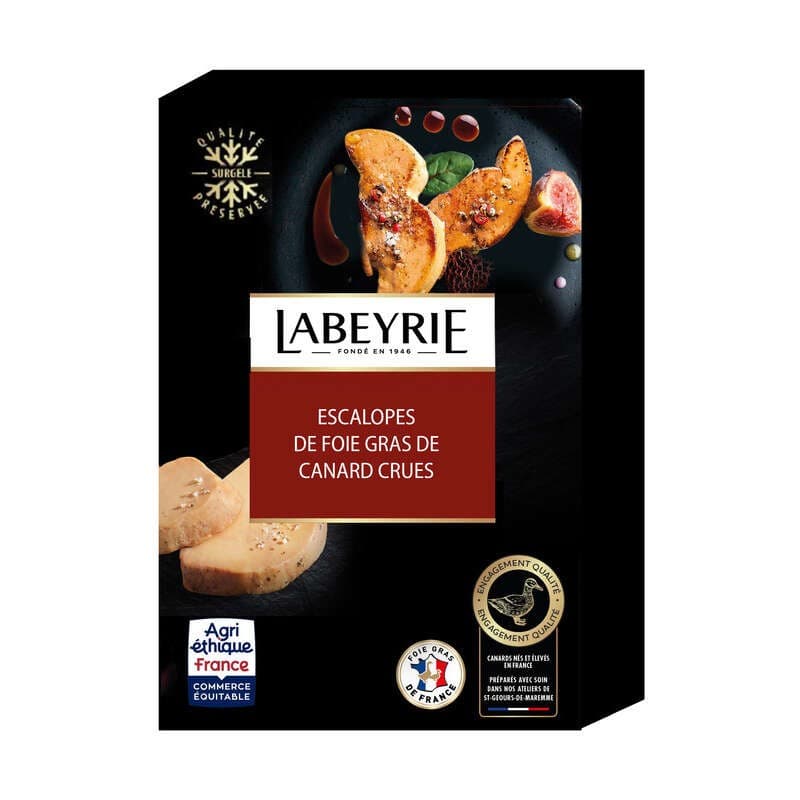 Labeyrie Escalopes de Foie Gras de canard Crues 140g