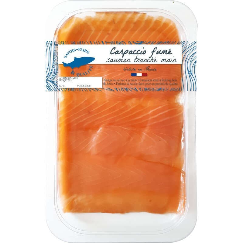 Monoprix Carpaccio de Saumon de l’Atlantique Fumé 120g