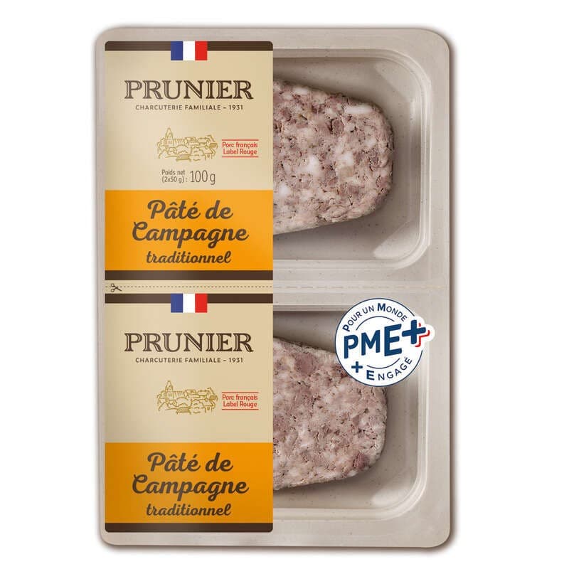 Prunier Pâté de Campagne traditionnel 2x50g