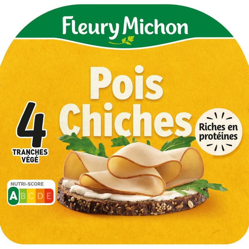 Fleury Michon Tranches de Pois Chiches x4 120g