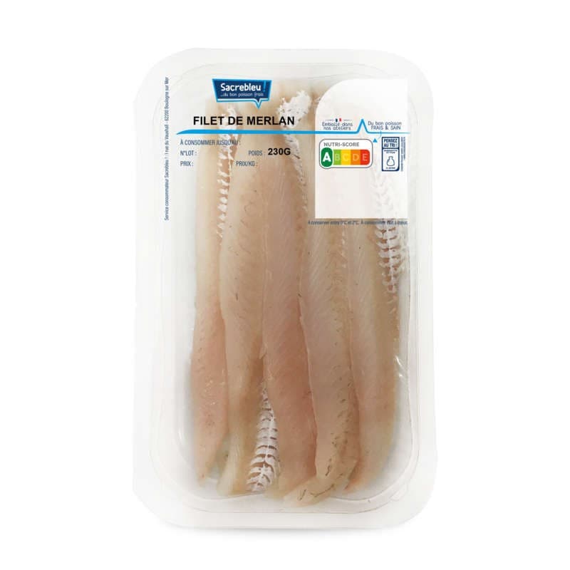 Sacrebleu Filet de Merlan Sans Peau & Sans Arête 230g