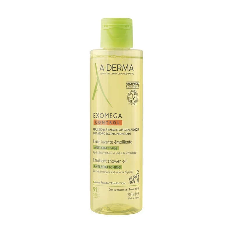 [Para] A-Derma Exomega Control Huile Lavante Émolliente Anti-Grattage 200ml