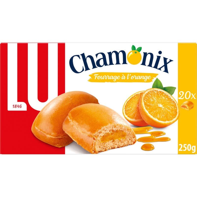 Lu Chamonix Biscuits fourrés à l'Orange 250g