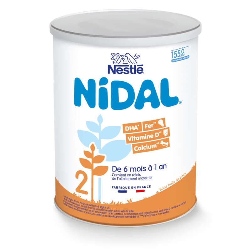 Nestlé Lait en Poudre 2ème âge, de 6 Mois à 1 An 800g
