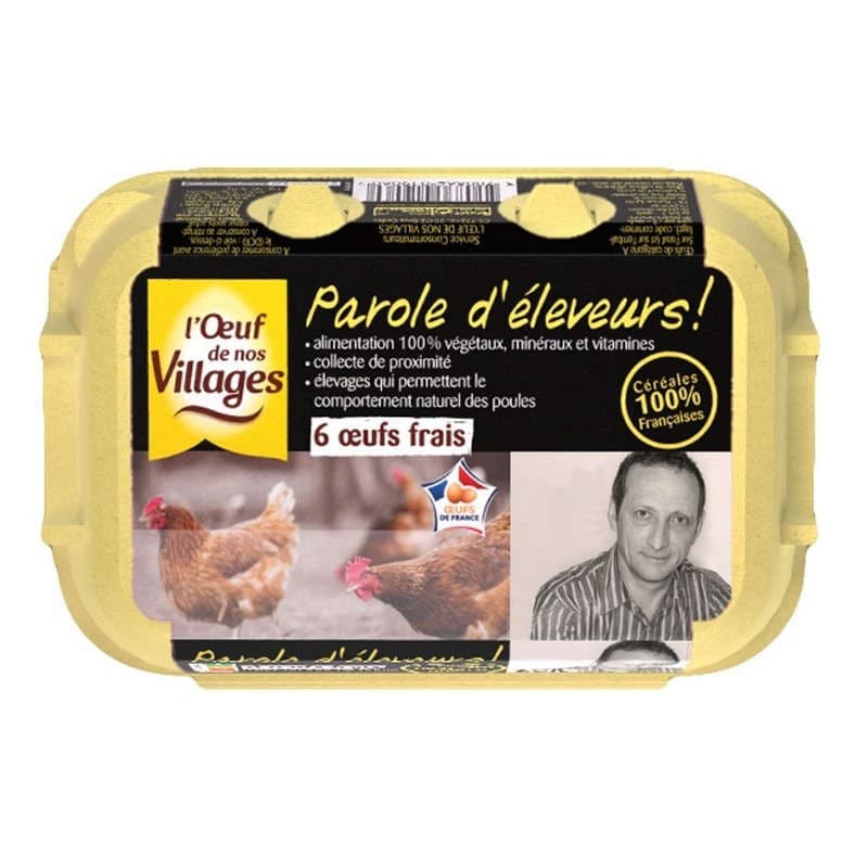L'œuf De Nos Villages Calibre Moyen/gros x6