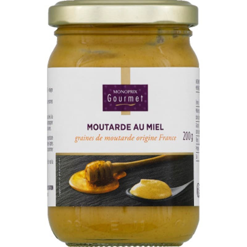 Monoprix Gourmet Moutarde au Miel 200g