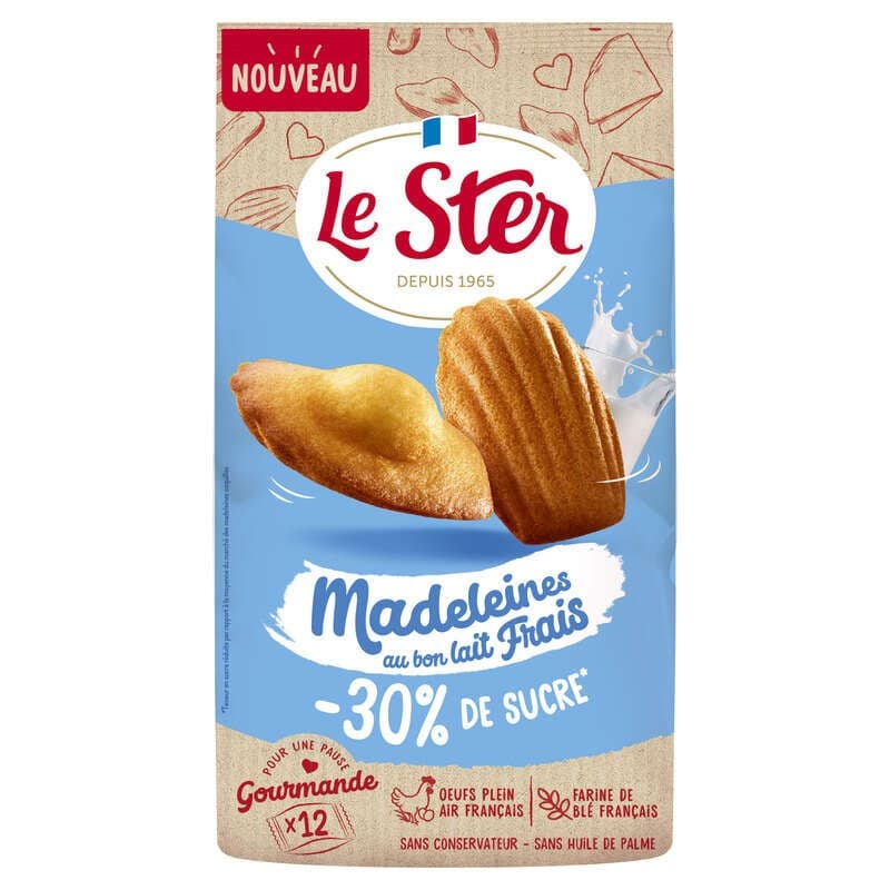 Le Ster Madeleines au lait frais x12 300g