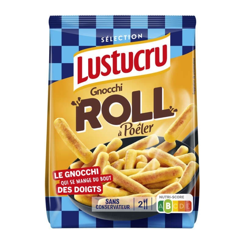 Lustucru Pâtes Fraîches Gnocchi Roll à Poêler 300g