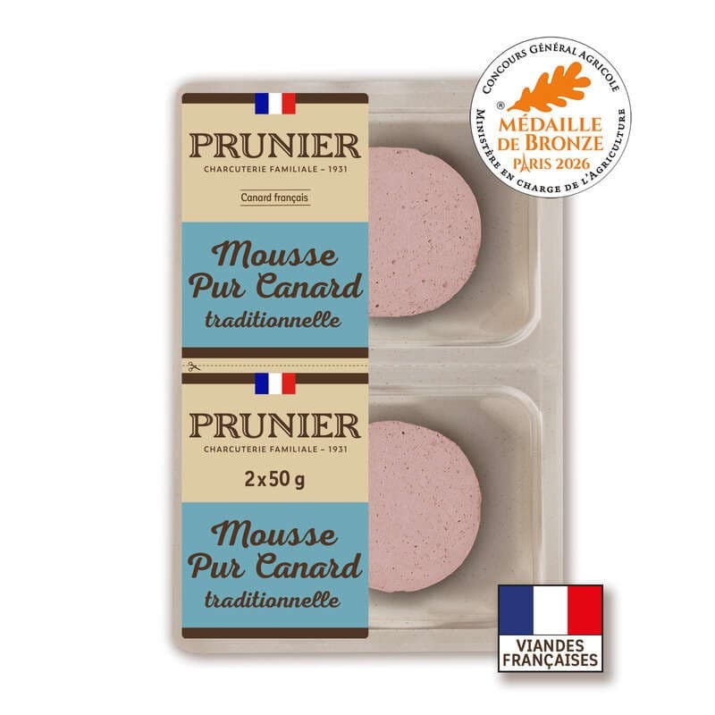 Prunier Mousse Pur Canard Traditionnel 110g