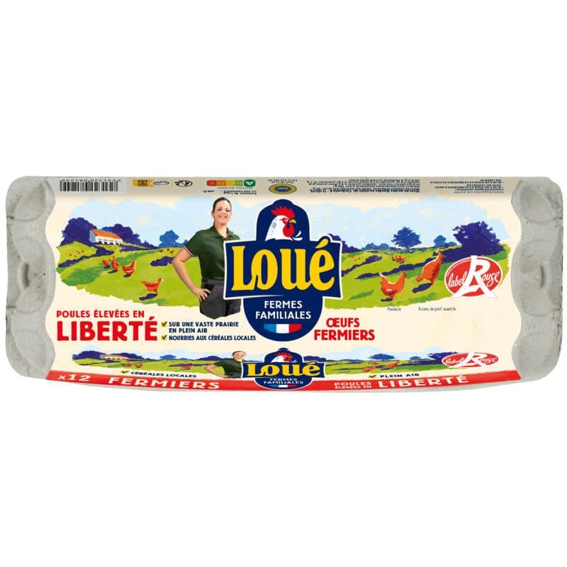 Loué Œuf Moyen Élevées En Liberté x12