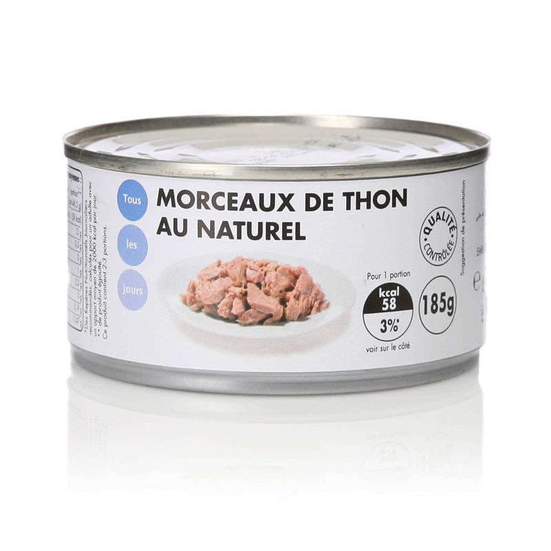 Tous Les Jours Morceaux De Thon Au Naturel 185g