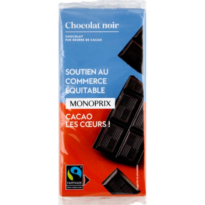 Monoprix Chocolat Noir 3x100g