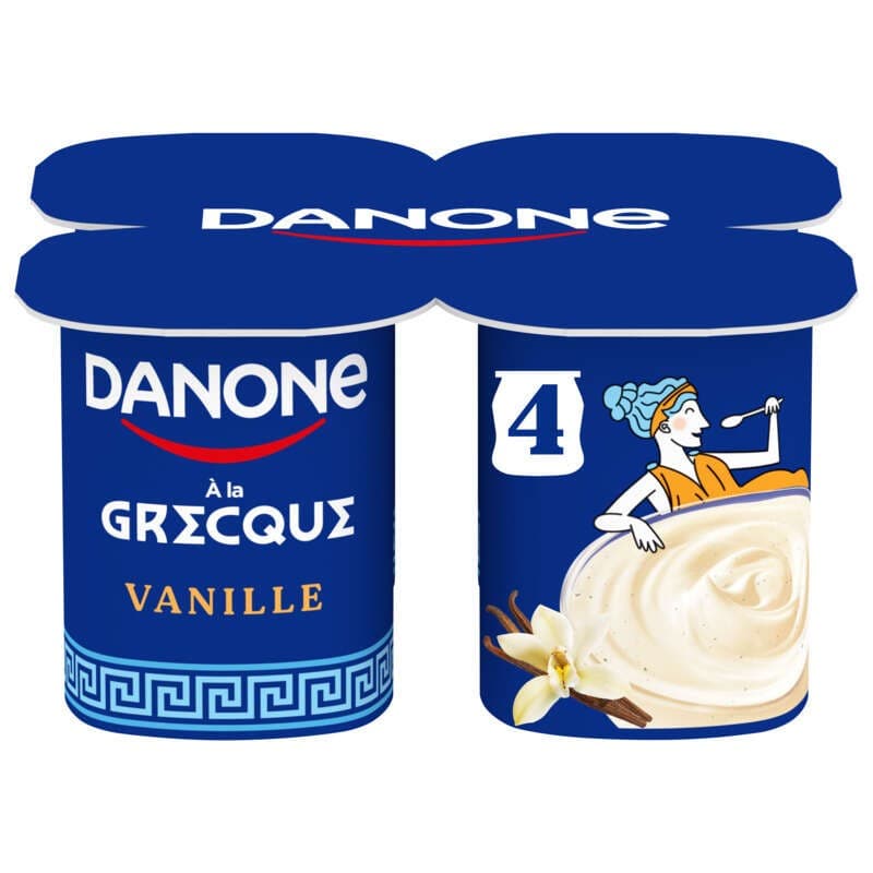 Danone Yaourt à la grecque Vanille 4x110g