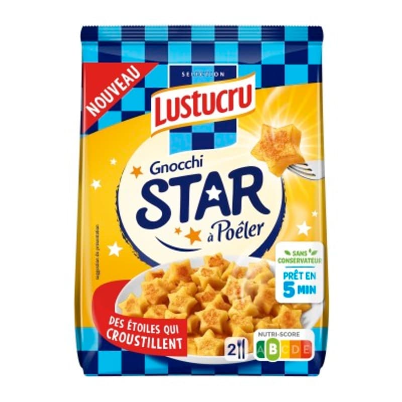 Lustucru Gnocci Star à poêler 300g