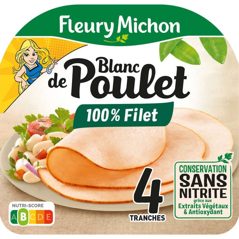 Fleury Michon Blanc de Poulet Sans Nitrite 130g
