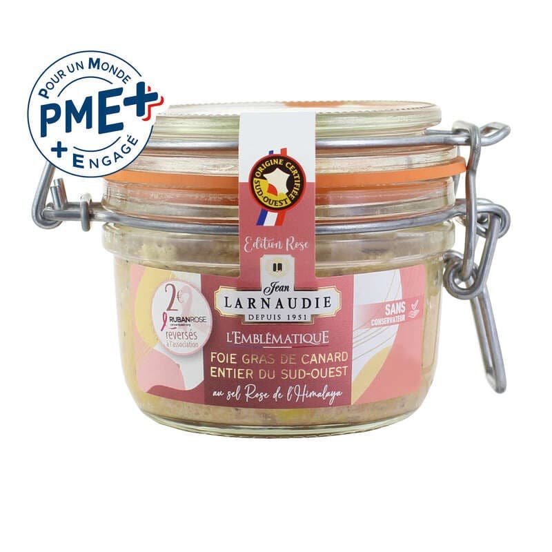 Jean Larnaudie "l'emblématique" Foie Gras de Canard Entier du sud-ouest bocal 125g
