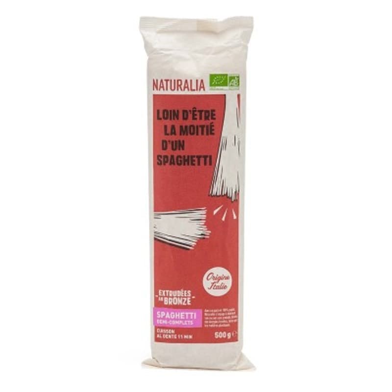 Naturalia Spaghetti Demi-Complets 500g