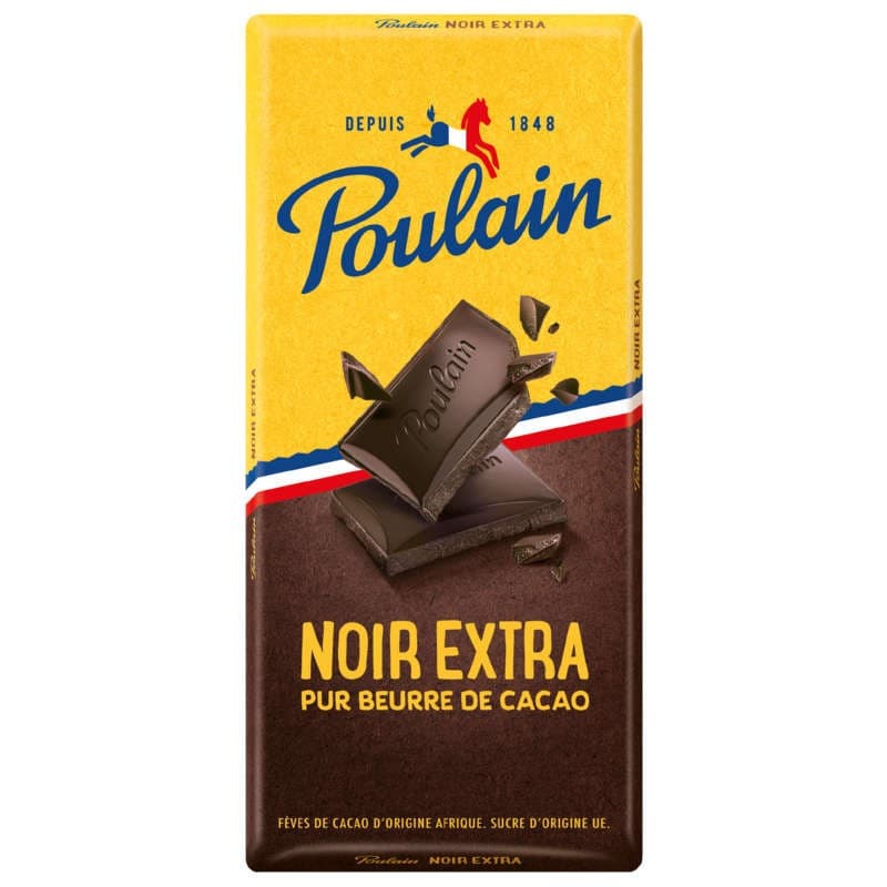Poulain Chocolat Noir Extra Pur Beurre Cacao 200g