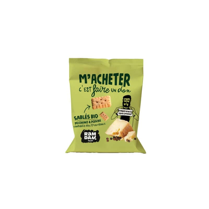 Ramdam Sablés Bio Pécorino & Poivre 100g