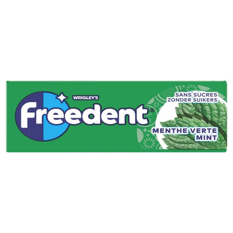 Freedent Chewing-Gum Menthe Verte Sans Sucre 14g